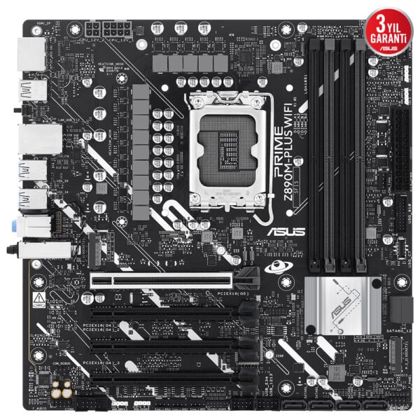 Asus Prime Z890m Plus Wifi 8400mhz Oc Ddr5 Soket Lga1851 M 2 Hdmi Dp Matx Anakart Y3