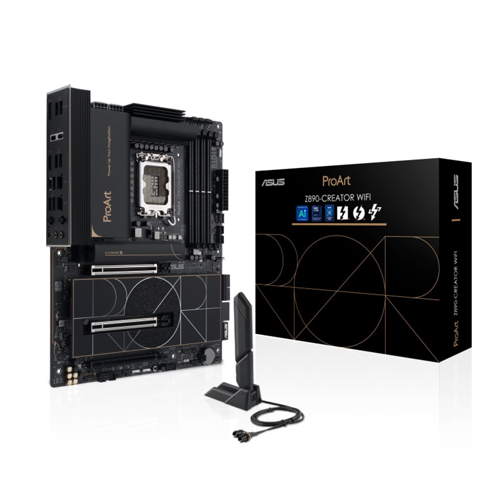 Asus Proart Z890 Creator Wifi 8600mhz Oc Ddr5 Soket Lga1851 M 2 Atx Anakart 1