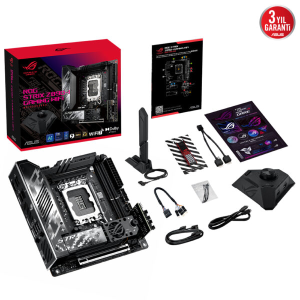 Asus Rog Strix Z890 I Gaming Wifi 8800mhz Oc Ddr5 Soket Lga1851 M 2 Hdmi Mini Itx Anakart Y18