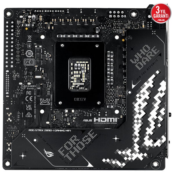Asus Rog Strix Z890 I Gaming Wifi 8800mhz Oc Ddr5 Soket Lga1851 M 2 Hdmi Mini Itx Anakart Y8
