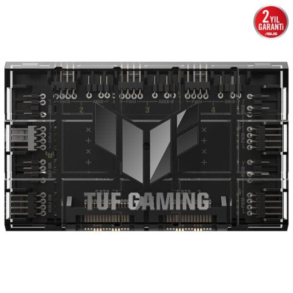 Yüksek performanslı bilgisayar bileşeni, ASUS güç kaynağı, RGB aydınlatmalı, oyun içi performansı artıran güç kaynağı, gaming meraklıları için ideal.