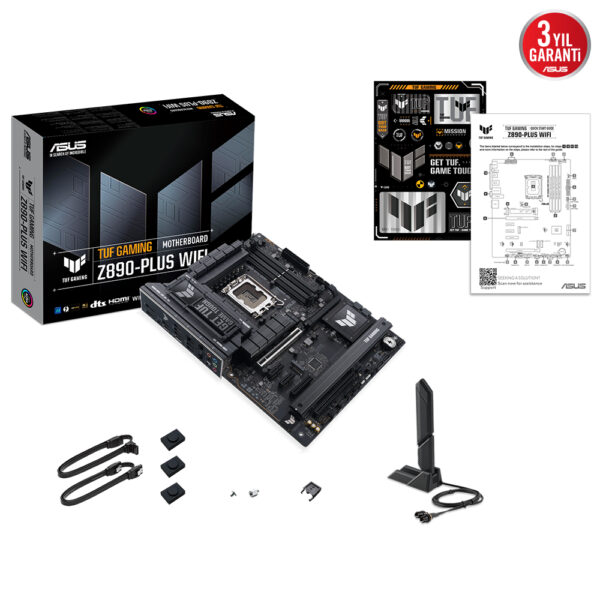 Asus Tuf Gaming Z890 Plus Wifi 9066mhz Oc Ddr5 Soket Lga1851 M 2 Hdmi Dp Atx Anakart Y10