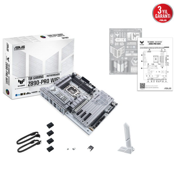 Asus Tuf Gaming Z890 Pro Wifi 9066mhz Oc Ddr5 Soket Lga1851 M 2 Hdmi Dp Atx Anakart Y9