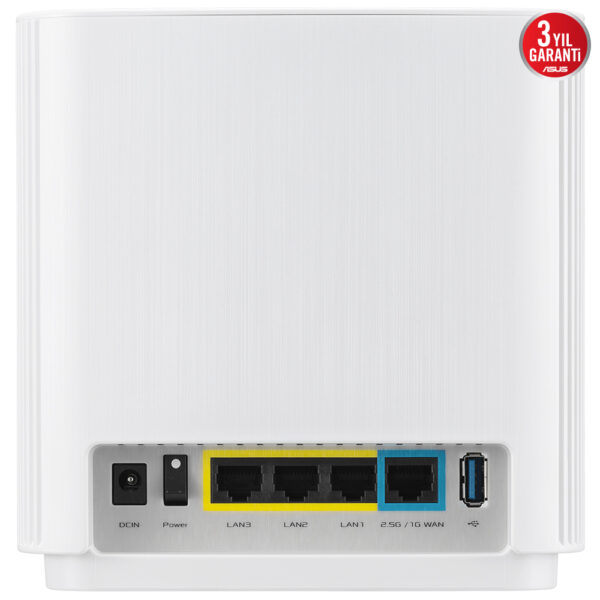 Asus Zenwifi Xt9 W 2 Pk Wi Fi 6 Wpa3 Kablosuz Ag Dagitim Mesh Sistemi Beyaz Ikili Paket 2