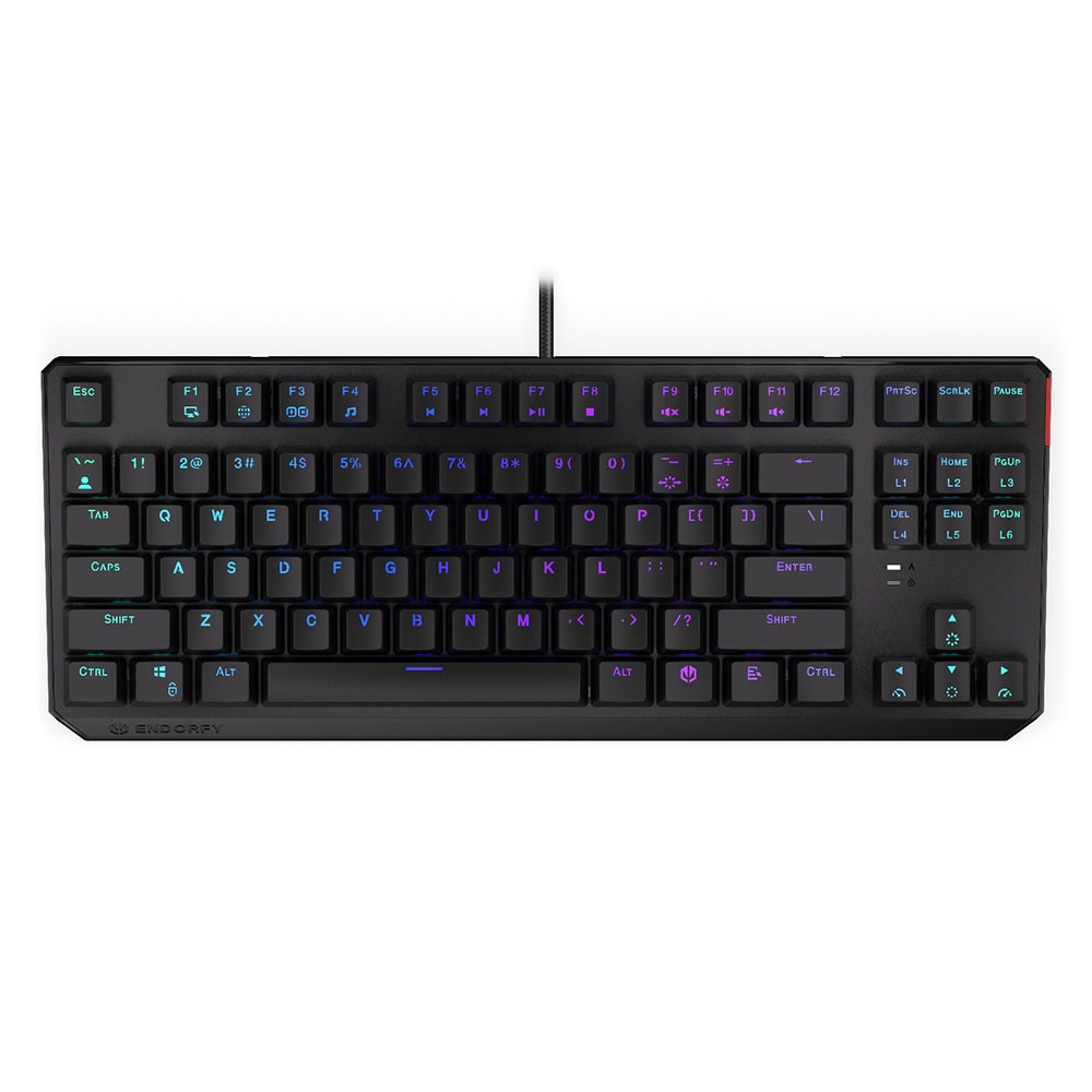 Endorfy Thock Tkl Kailh Red Switch Rgb Turkce Mekanik Kablolu Siyah Gaming Klavye Ey5a003 1