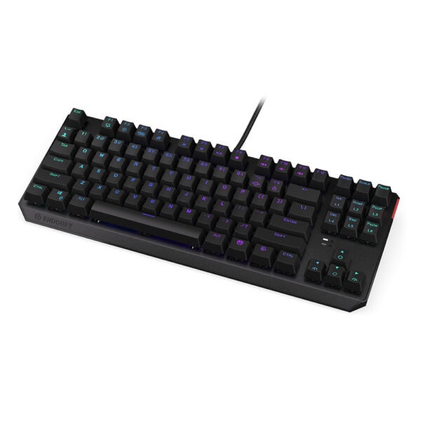Endorfy Thock Tkl Kailh Red Switch Rgb Turkce Mekanik Kablolu Siyah Gaming Klavye Ey5a003 2