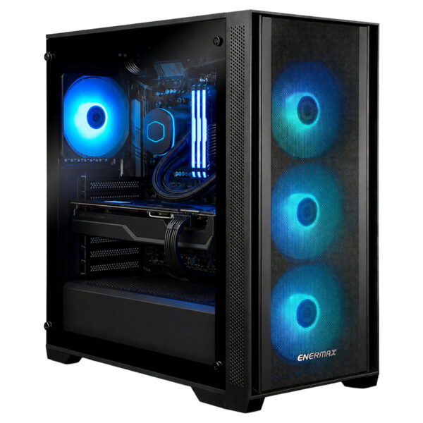 Enermax Starryfort Sf217 Argb Temperli Cam Usb 3 0 Mid Tower Atx Maxpro Iii 600w Gaming Kasa Eca Sf217 Bb Argb Emp600w T2