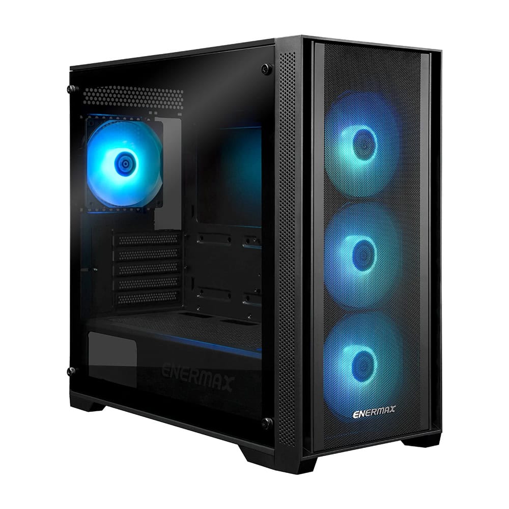Enermax Starryfort Sf70f Argb Temperli Cam Usb 3 0 Mid Tower Matx Maxpro Iii 700w Gaming Kasa 1