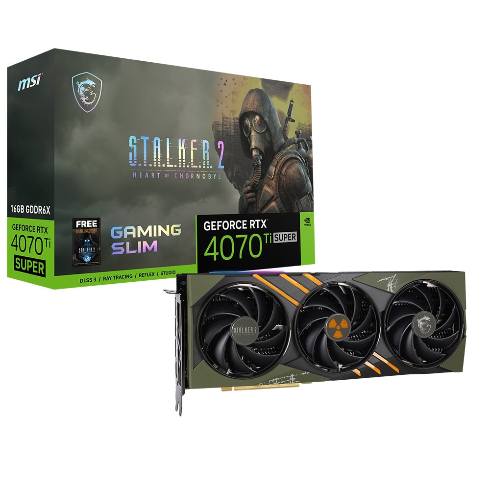 Msi Geforce Rtx 4070 Ti Super 16g Gaming Slim Stalker 2 Edition 16gb Gddr6x 256 Bit Dlss 3 Ekran Karti 1