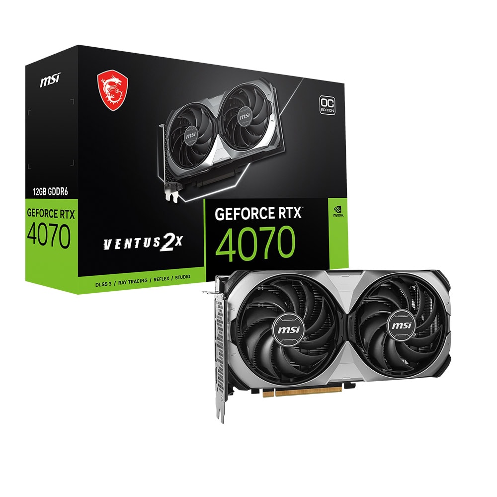 Msi Geforce Rtx 4070 Ventus 2x E1 12g Oc 12gb Gddr6 192 Bit Dlss 3 Ekran Karti Y1