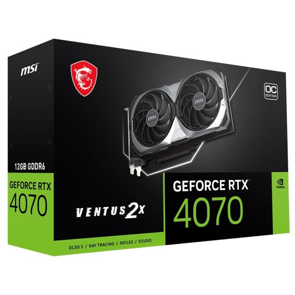 Msi Geforce Rtx 4070 Ventus 2x E1 12g Oc 12gb Gddr6 192 Bit Dlss 3 Ekran Karti Y10