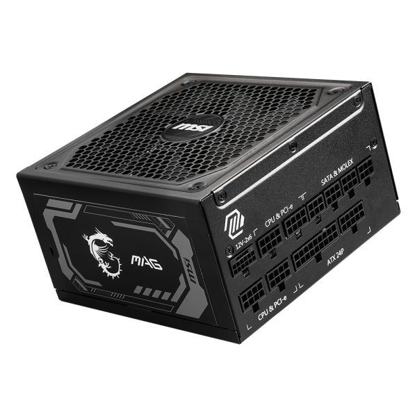 Msi Mag A1000gl Pcie5 1000w 80 Gold Full Moduler 135mm Fanli Psu Y10