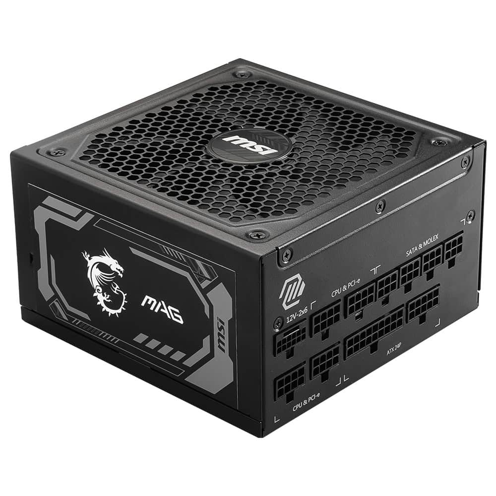 Msi Mag A1250gl Pcie5 1250w 80 Gold Full Moduler 135mm Fanli Psu 1