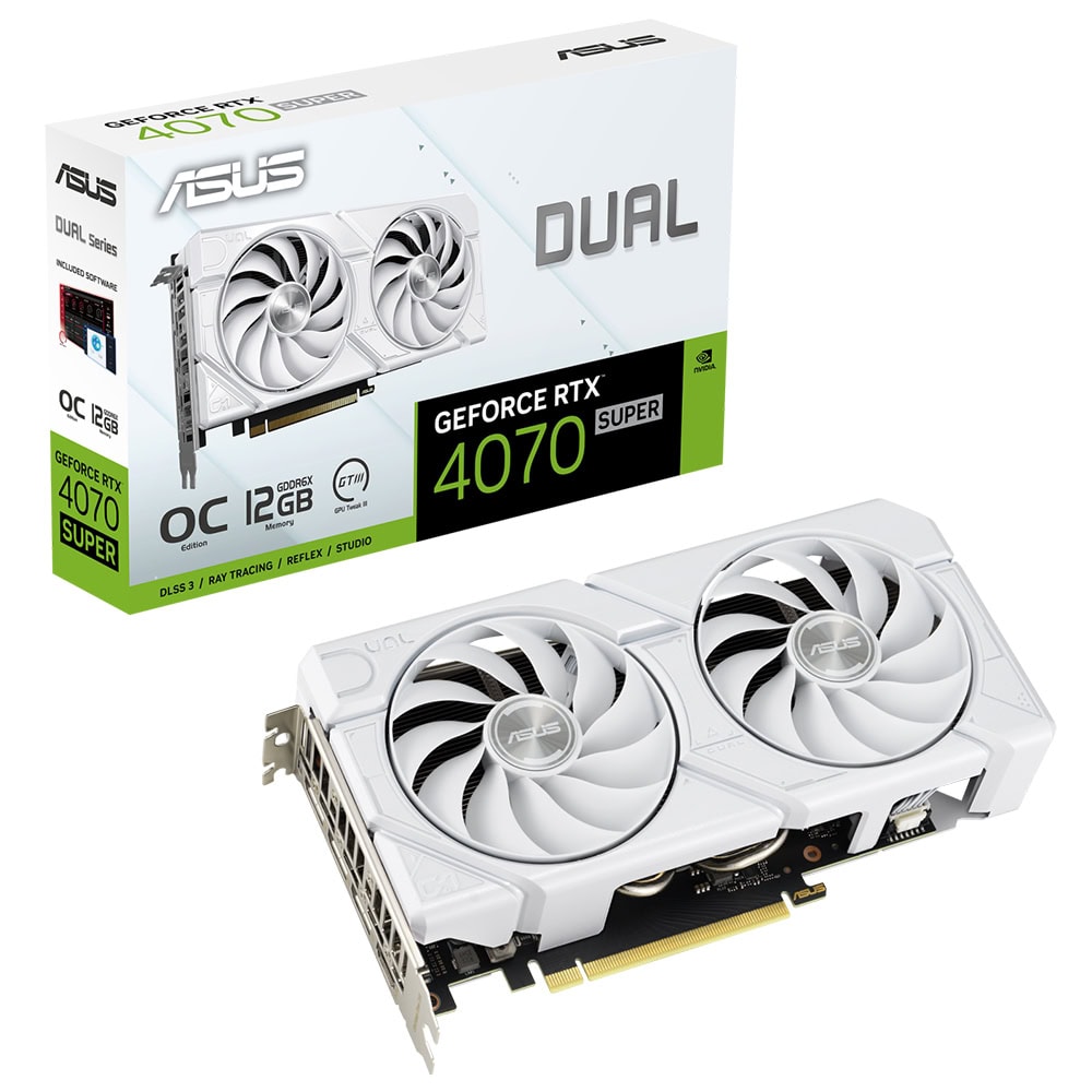 Asus Dual Geforce Rtx 4070 Super Evo White 12gb Gddr6x 192 Bit Dlss 3 Beyaz Ekran Karti Indiana Jones And The Great Circle Hediyeli 1
