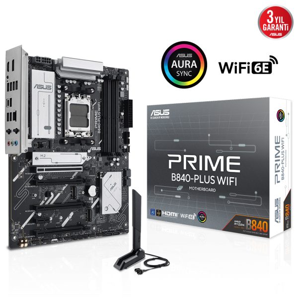 Asus Prime B840 Plus Wifi 7600mhz Oc Ddr5 Soket Am5 M 2 Hdmi Dp Atx Anakart 11