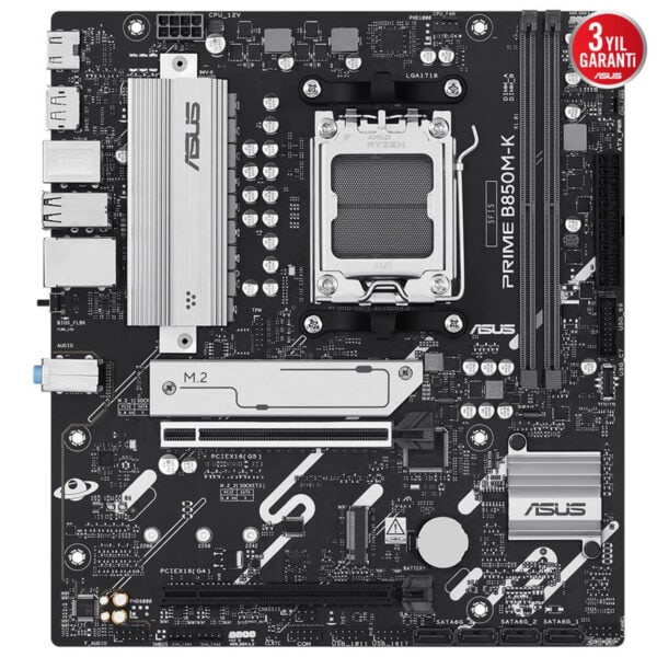 Asus Prime B850m K 8400mhz Oc Ddr5 Soket Am5 M 2 Hdmi Dp Matx Anakart 3