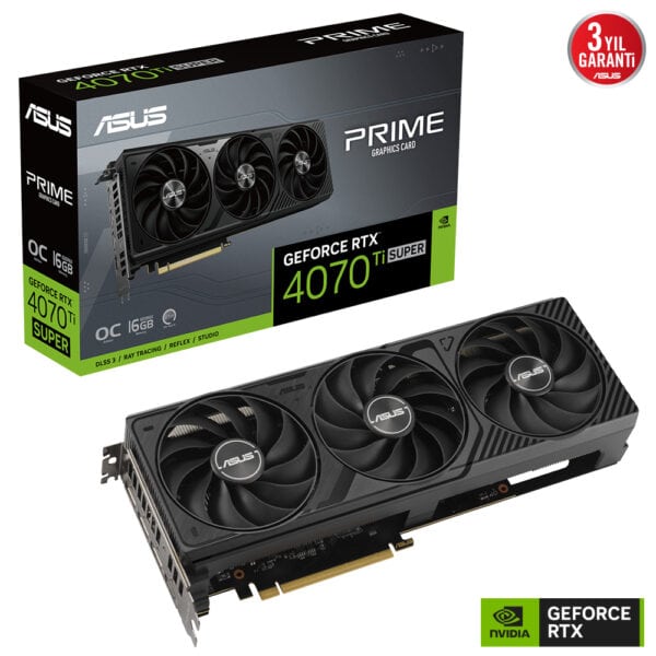 Asus Prime Geforce Rtx 4070 Ti Super Oc 16gb Gddr6x 256 Bit Dlss 3 Ekran Karti 2