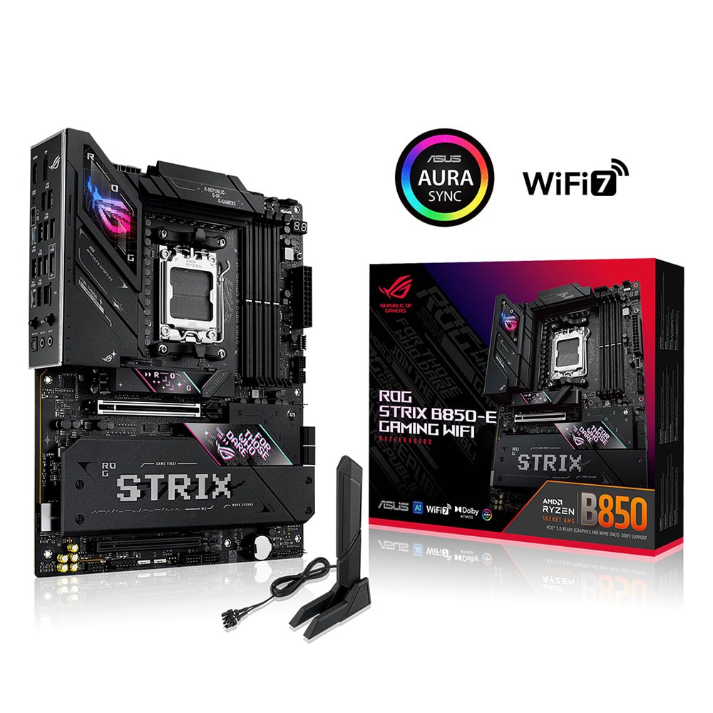 Asus Rog Strix B850 E Gaming Wifi 8000mhz Oc Ddr5 Soket Am5 M 2 Hdmi Dp Atx Anakart 1
