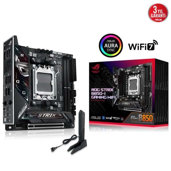 Asus Rog Strix B850 I Gaming Wifi 8400mhzoc Ddr5 Soket Am5 M 2 Hdmi Mini Itx Anakart 12