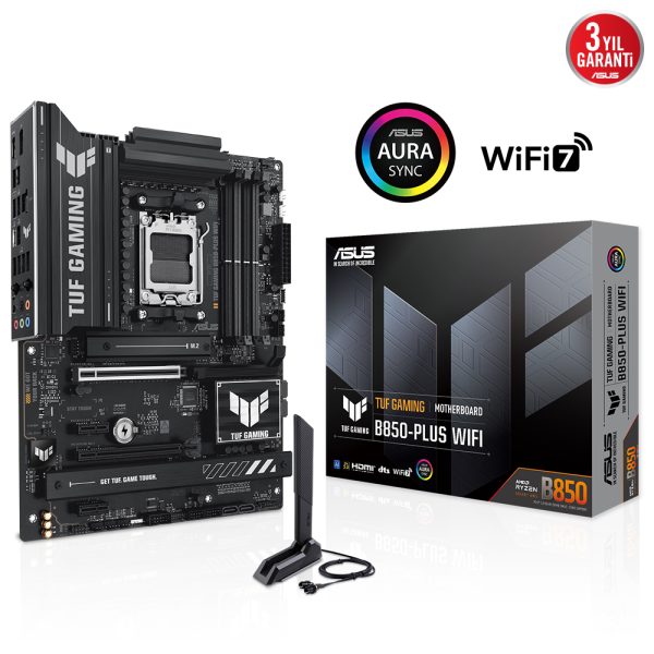 Asus Tuf Gaming B850 Plus Wifi 8000mhz Oc Ddr5 Soket Am5 M 2 Hdmi Dp Atx Anakart 13