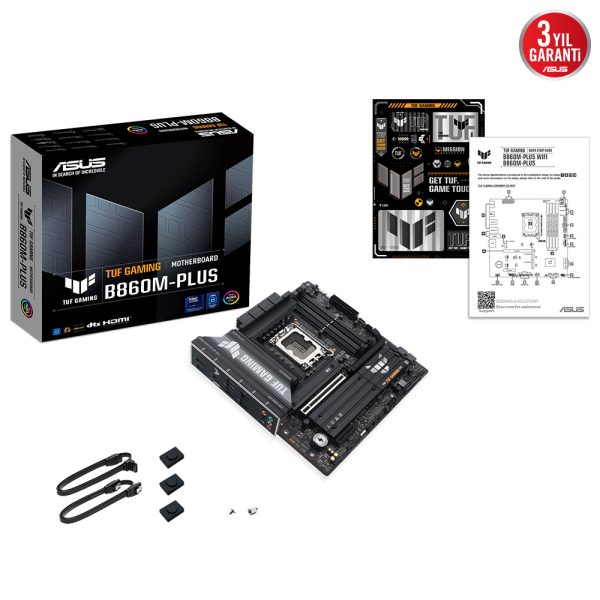 Asus Tuf Gaming B860m Plus 8800mhz Oc Ddr5 Soket Lga1851 M 2 Hdmi Dp Matx Anakart 9