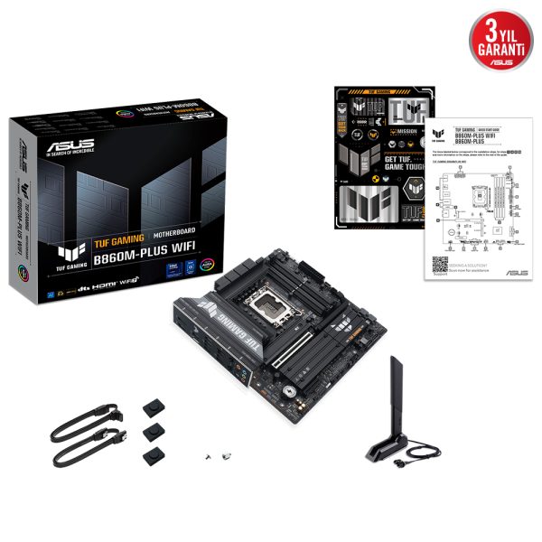 Asus Tuf Gaming B860m Plus Wifi 8800mhz Oc Ddr5 Soket Lga1851 M 2 Hdmi Dp Matx Anakart 10