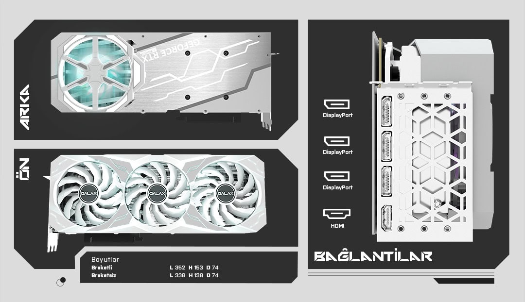 Galax Geforce Rtx 4080 Super Sg White 16gb Ekran Kartı H10
