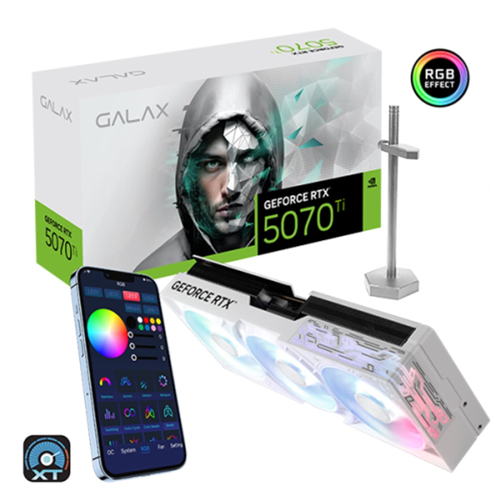Galax Geforce Rtx 5070 Ti 1 Click Oc White 16gb Gddr7 256 Bit Ekran Karti 2 Yil Birebir Degisim Garantili 1