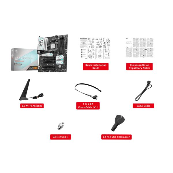 Msi B840 Gaming Plus Wifi 8000mhz Oc Ddr5 Soket Am5 M 2 Hdmi Atx Anakart 7