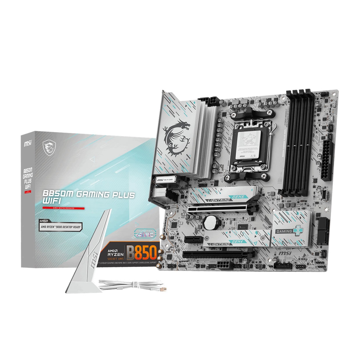Msi B850m Gaming Plus Wifi 8200mhz (oc) Ddr5 Soket Am5 M.2 Hdmi Dp Matx Anakart 1