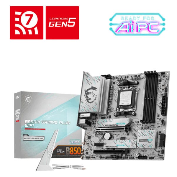 Msi B850m Gaming Plus Wifi 8200mhz (oc) Ddr5 Soket Am5 M.2 Hdmi Dp Matx Anakart 2