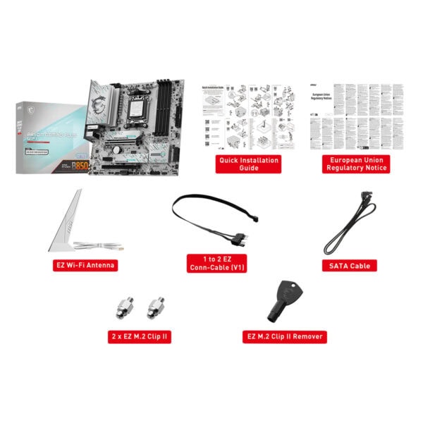 Msi B850m Gaming Plus Wifi 8200mhz (oc) Ddr5 Soket Am5 M.2 Hdmi Dp Matx Anakart 8