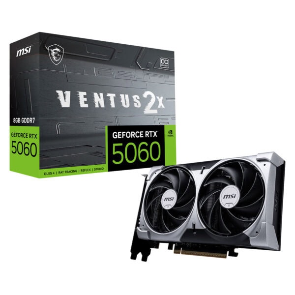 Msi Geforce Rtx 5060 8g Ventus 2x Oc 8gb Gddr7 128 Bit Dlss 4 Ekran Karti 1