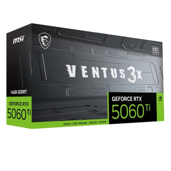 Msi Geforce Rtx 5060 Ti 16g Ventus 3x Oc 16gb Gddr7 128 Bit Dlss 4 Ekran Karti Y11