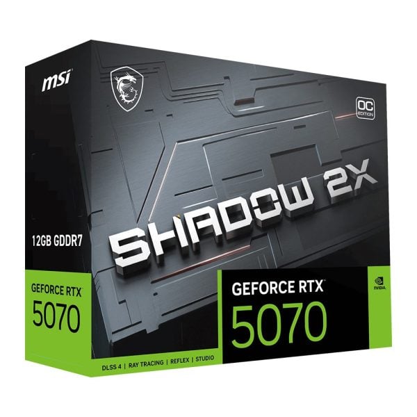 Msi Geforce Rtx 5070 12g Shadow 2x Oc 12gb Gddr7 192 Bit Dlss 4 Ekran Karti 12