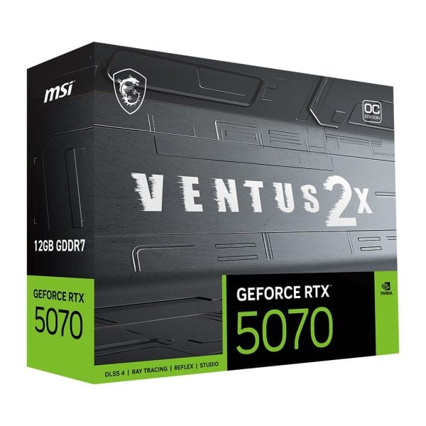 Msi Geforce Rtx 5070 12g Ventus 2x Oc 12gb Gddr7 192 Bit Dlss 4 Ekran Karti Y12