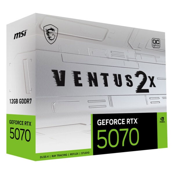 Msi Geforce Rtx 5070 12g Ventus 2x Oc White 12gb Gddr7 192 Bit Dlss 4 Beyaz Ekran Kartı 12