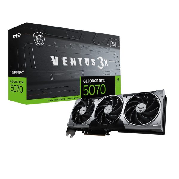 Msi Geforce Rtx 5070 12g Ventus 3x Oc 12gb Gddr7 192 Bit Dlss 4 Ekran Karti Y1
