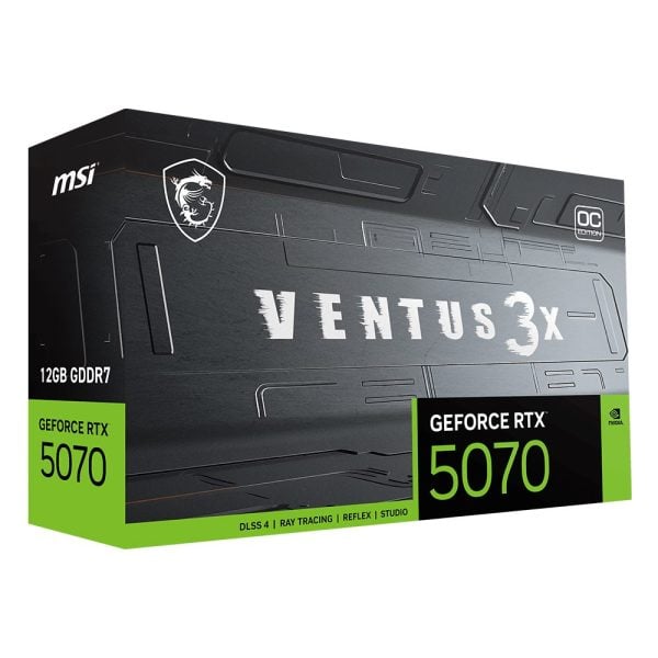 Msi Geforce Rtx 5070 12g Ventus 3x Oc 12gb Gddr7 192 Bit Dlss 4 Ekran Karti Y12