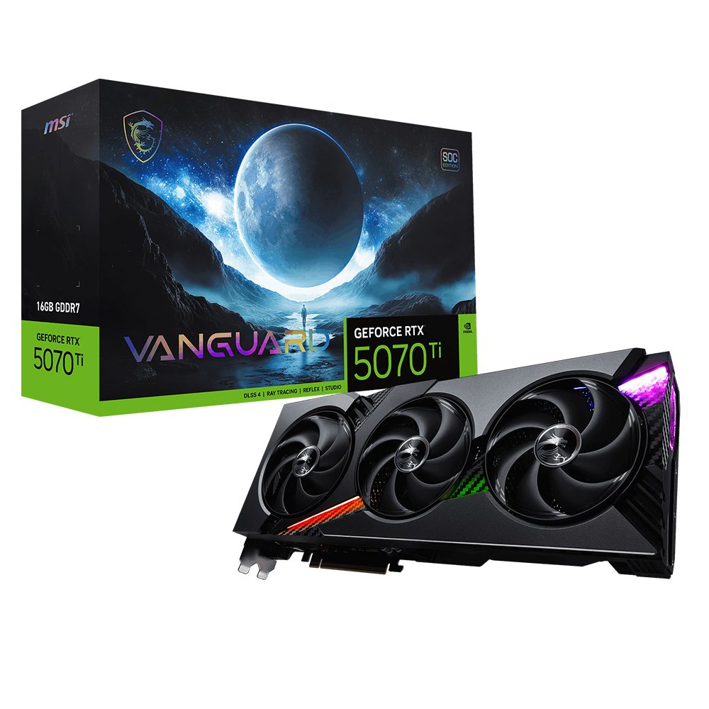 Msi Geforce Rtx 5070 Ti 16g Vanguard Soc 16gb Gddr7 256 Bit Dlss 4 Ekran Karti Y1