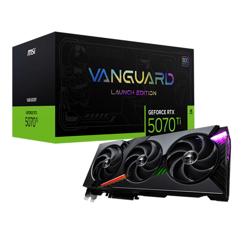 Msi Geforce Rtx 5070 Ti 16g Vanguard Soc Launch Edition 16gb Gddr7 256 Bit Dlss 4 Ekran Karti Yy1