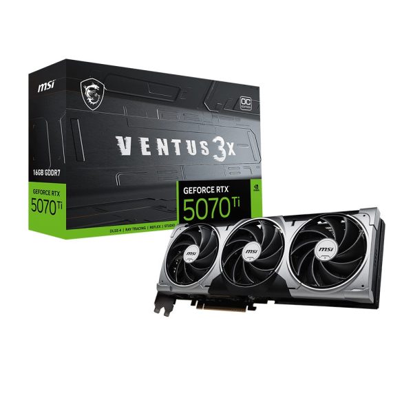 Msi Geforce Rtx 5070 Ti 16g Ventus 3x Oc 16gb Gddr7 256 Bit Dlss 4 Ekran Karti Yy1