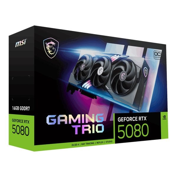 Msi Geforce Rtx 5080 16g Gaming Trio Oc 16gb Gddr7 256 Bit Dlss 4 Ekran Karti Y13