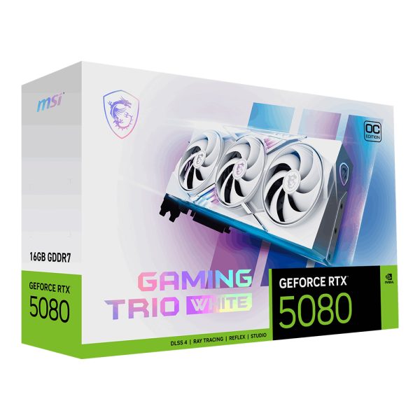 Msi Geforce Rtx 5080 16g Gaming Trio Oc White 16gb Gddr7 256 Bit Dlss 4 Ekran Karti Y13