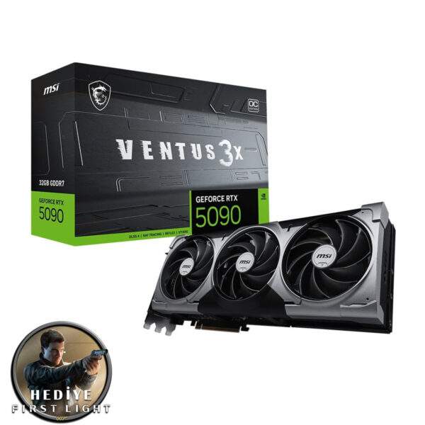 Msi Geforce Rtx 5090 32g Ventus 3x Oc 32gb Gddr7 512 Bit Dlss 4 Ekran Kartı 007 First Light Hediyeli 1