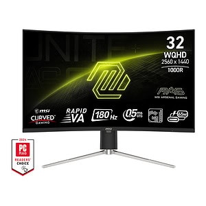 Msi Mag 325cqrf Qd E2 31 5 Inc 180hz 0 5ms Wqhd Adaptive Sync Rapid Va Kavisli Gaming Monitor 1
