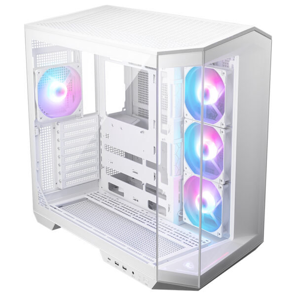 Msi Mag Pano 100r Pz White Rgb Panaromik Temperli Cam Usb 5 0 Atx Mid Tower Beyaz Gaming Kasa 2