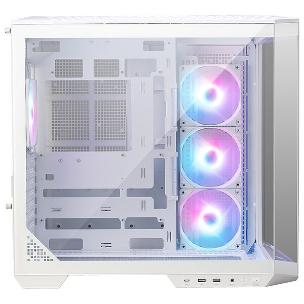 Msi Mag Pano 100r Pz White Rgb Panaromik Temperli Cam Usb 5 0 Atx Mid Tower Beyaz Gaming Kasa 5