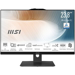 Msi Modern Am242p 1m 1223eu Intel Core 5 120u 8gb Ddr5 512gb Ssd 23 8 Inc Full Hd Windows 11 Pro Siyah All In One Bilgisayar 1
