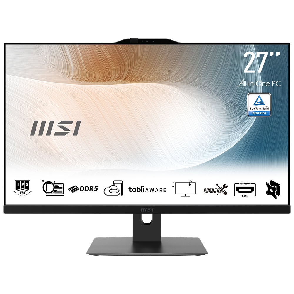 Msi Modern Am272p 1m 845eu Intel Core 7 150u 16gb Ddr5 1tb Ssd 27 Inc Full Hd Windows 11 Pro Siyah All In One Bilgisayar 1